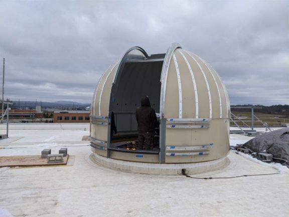 High up on the rooftop at the VTCRC, new space science instrumentation is underway | VT Corporate Research Center