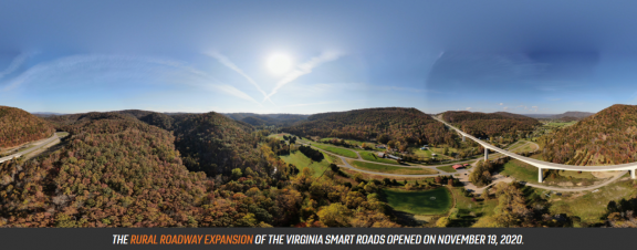 The Rural Roadway expansion of the Virginia Smart Roads opened Nov. 19, 2020 @VTCRC