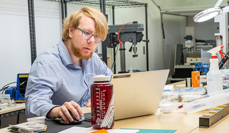 man at computer