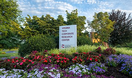 Virginia Tech Corporate Research Center sign