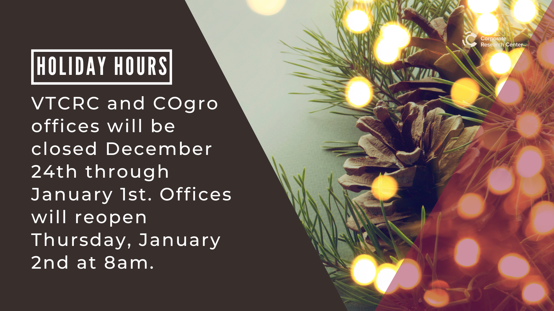 Holiday Hours